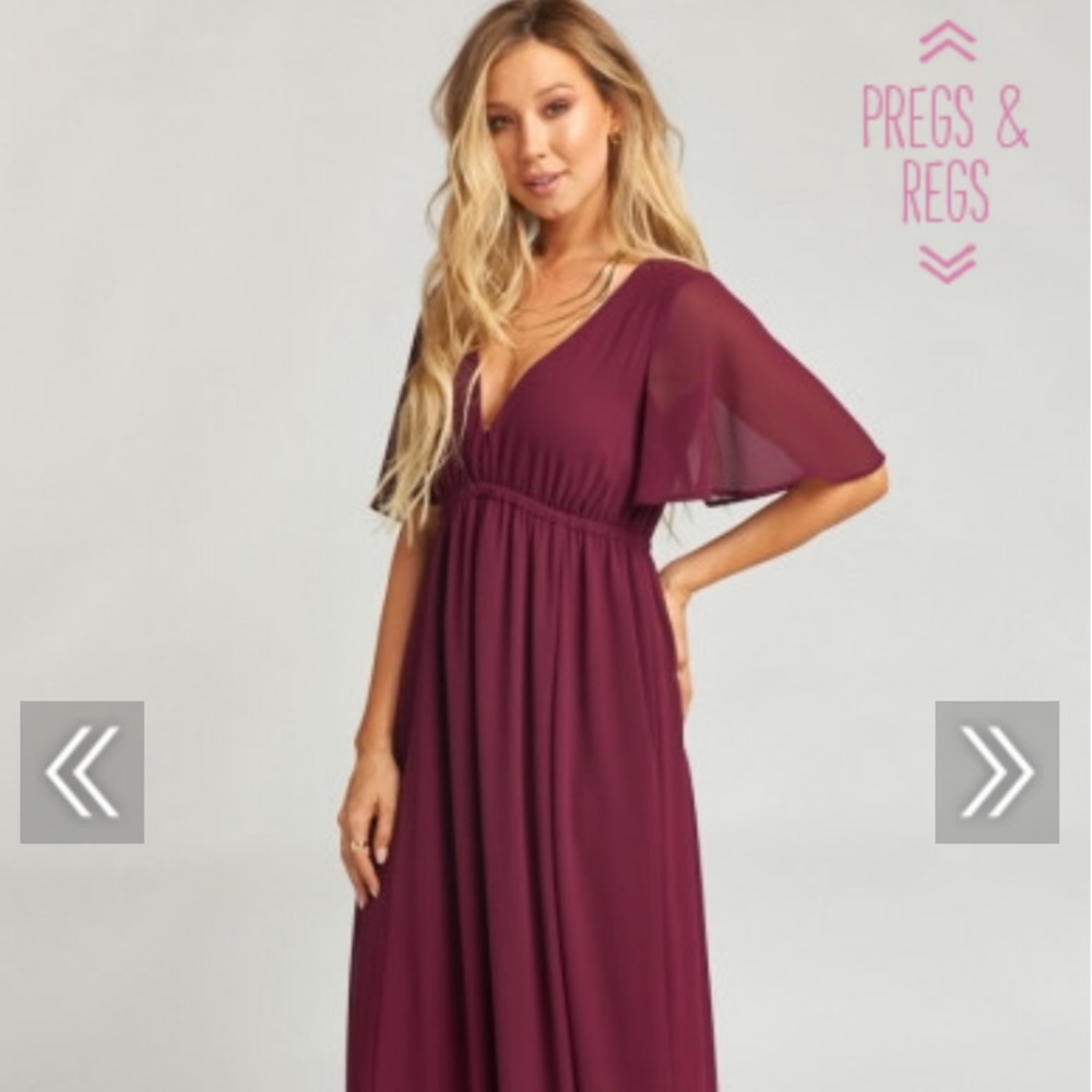 SMYM Emily Merlot Maxi Dress